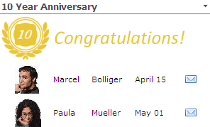 Birthday Web Part