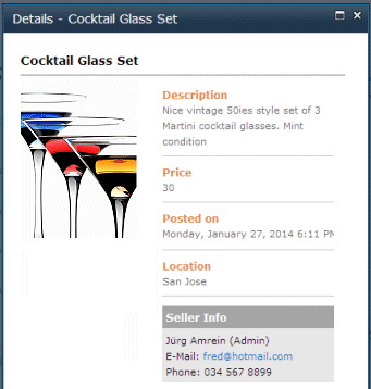 Classifieds Web Part