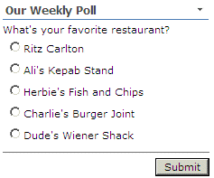 Poll Web Part