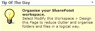 Tip of the Day Web Part