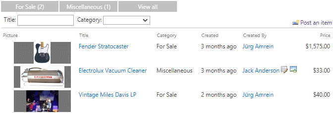 Sharepoint 2019 Modern Classifieds Web Part