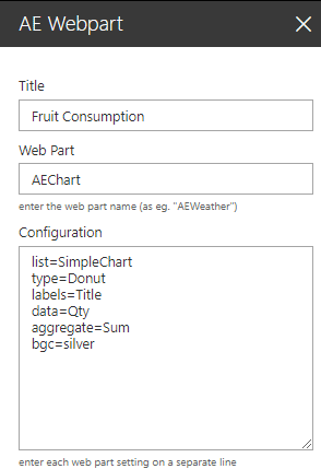 Web Part Configuration