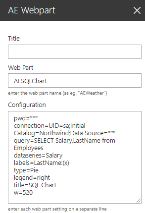 Web Part Configuration