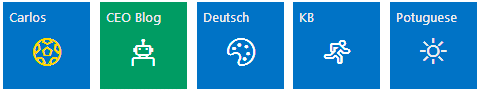 Sitemap Web Part - Tiles Layout