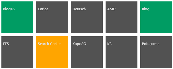 Sitemap Web Part - Tiles Layout with Icons
