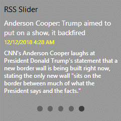 RSS Feed Tile displaying the ABC News RSS feedas a slider