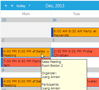 Exchange Calendar Web Part