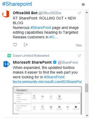 Sharepoint Twitter Widget Web Part